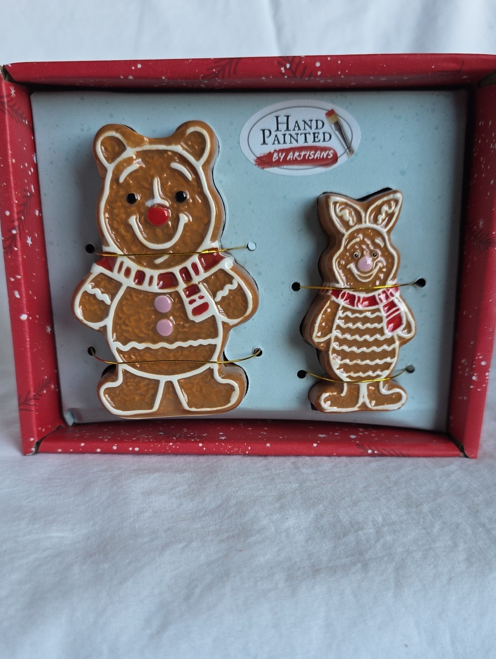 Hand Painted Disney Winnie The Pooh & Piglet Salt & Pepper Shaker Set